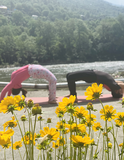 YOGA BY THE RIVER SIDE